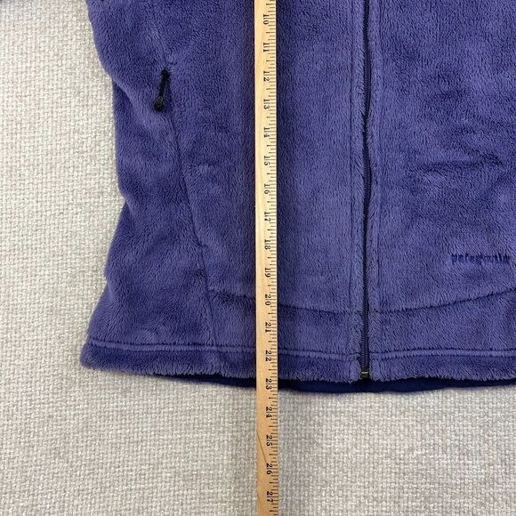 Patagonia Regulator Fleece Jacket Women's Small Purple Polartec Full Zip Fuzzy - Picture 10 of 11
